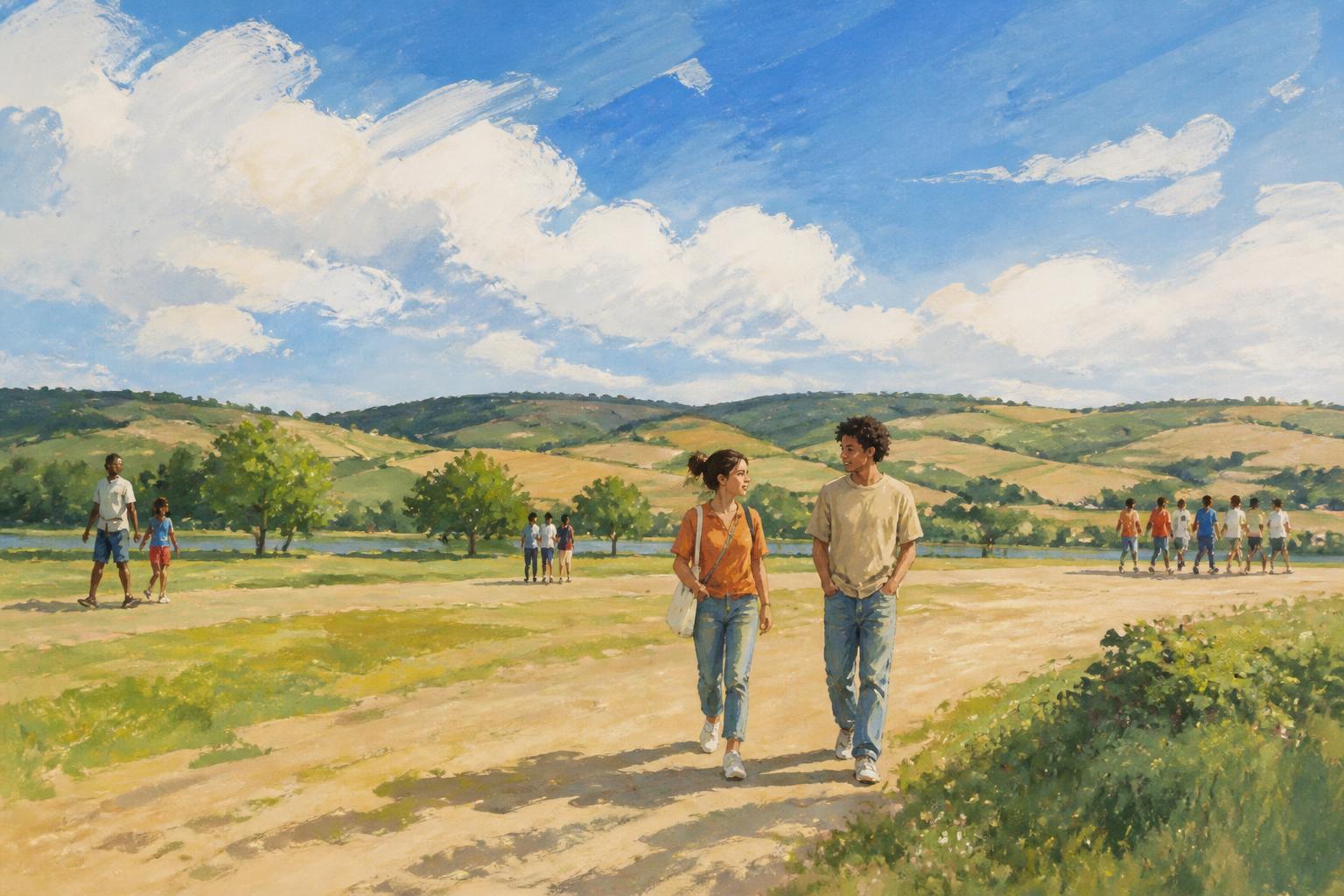 Painterly scene for Carrier-Holder Gate.