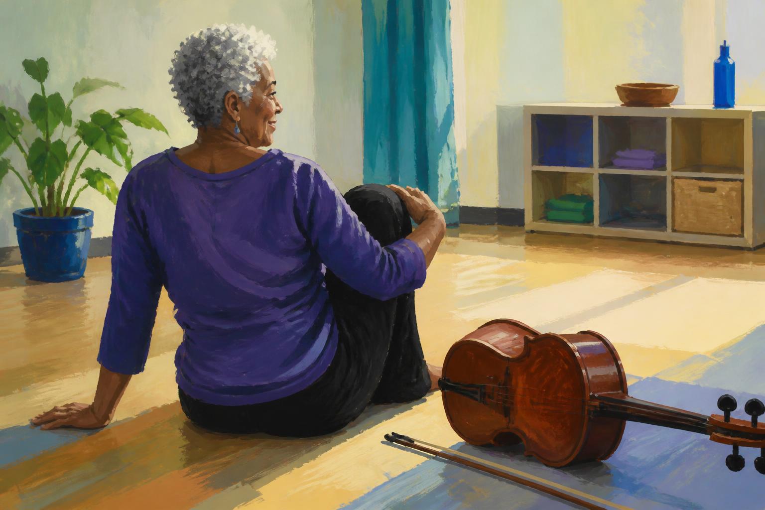 Painterly scene for Ask What Holds You First