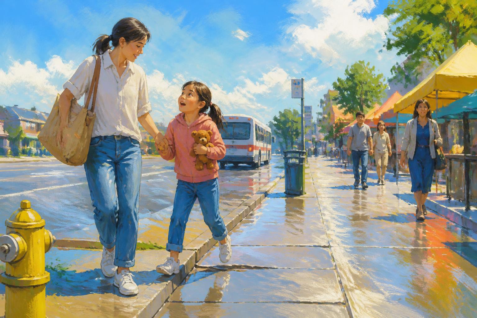 Painterly scene for When Love May Be Attention