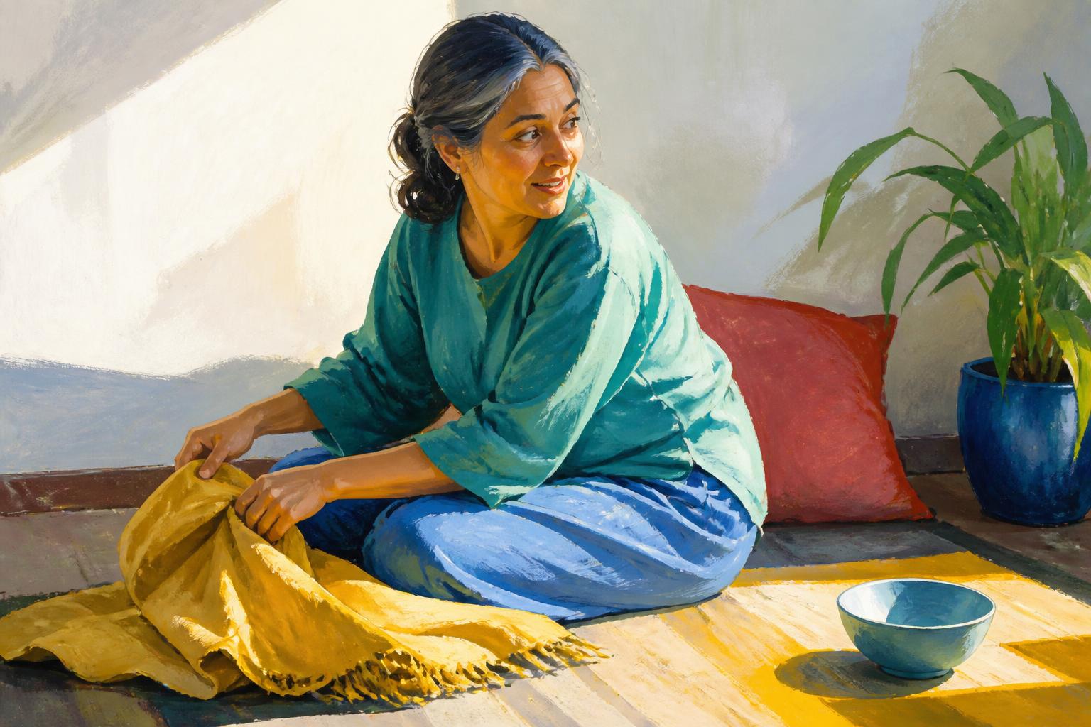 Painterly scene for A Self-Audit Is Not a Second Witness
