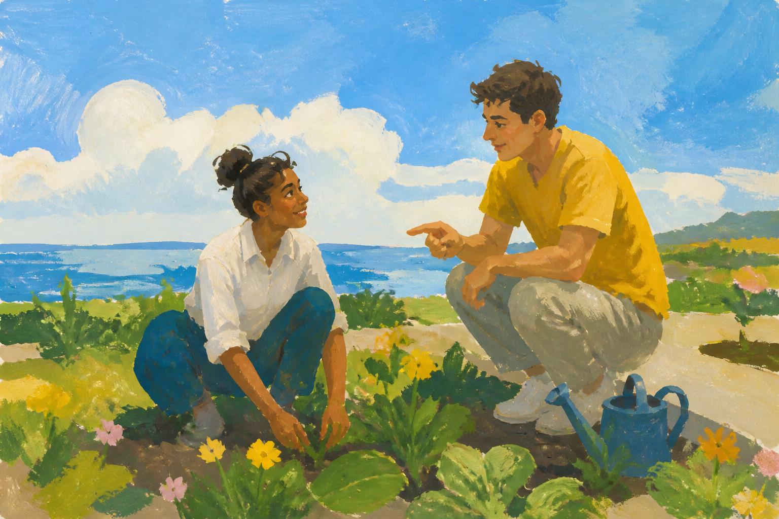 Painterly scene for When Fear Should Not Lead