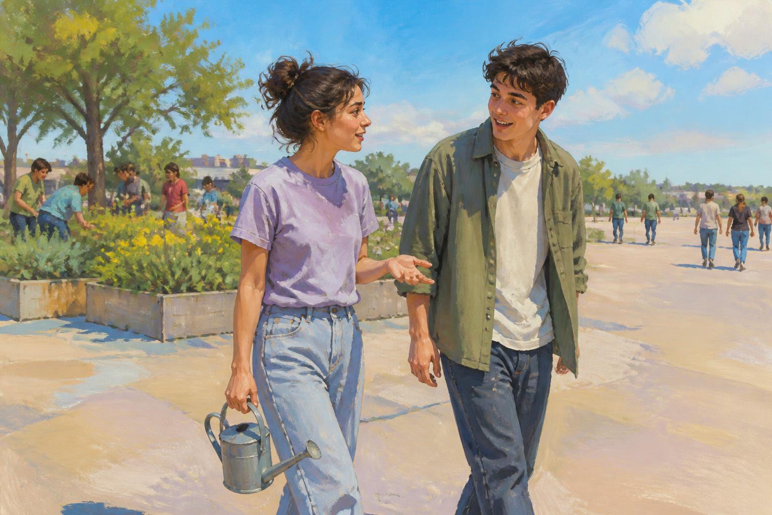 Painterly scene for When Praise Comes Too Fast