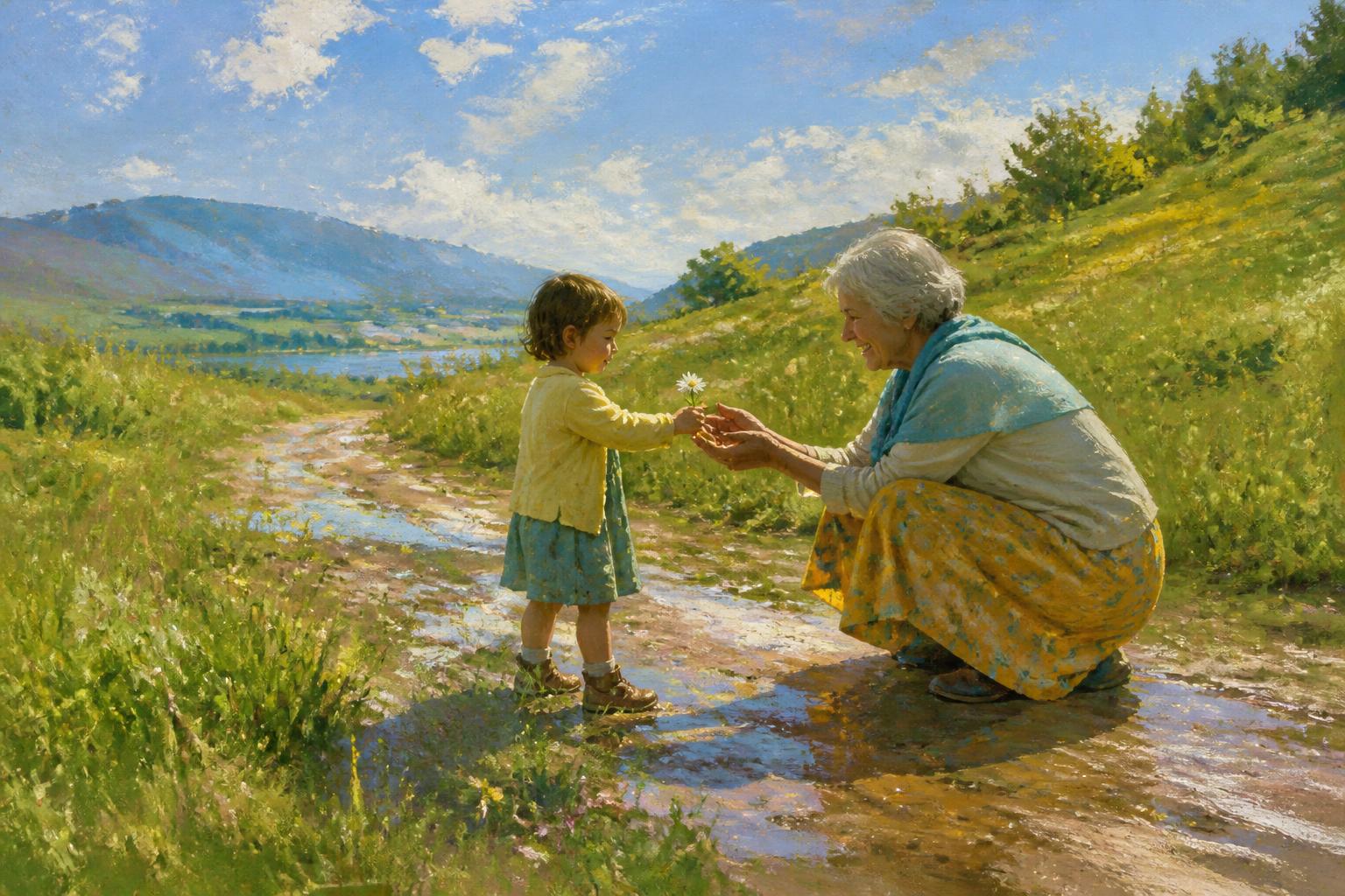 Painterly scene for Name Carrier Before Trace.
