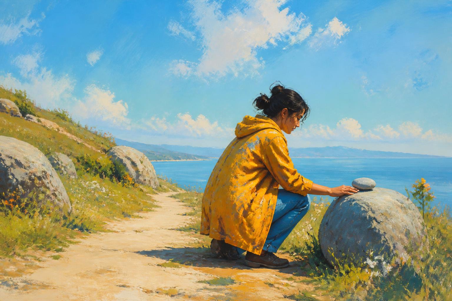Painterly scene for The Companioned Loss Gate
