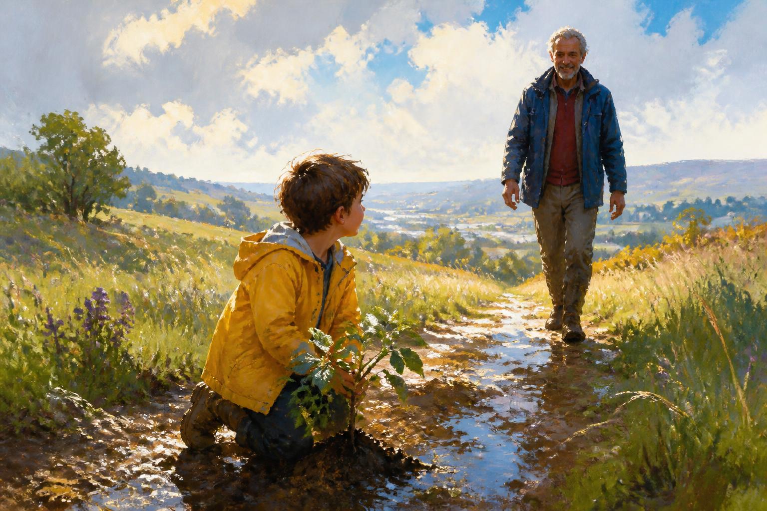 Painterly scene for The Wrong Cause