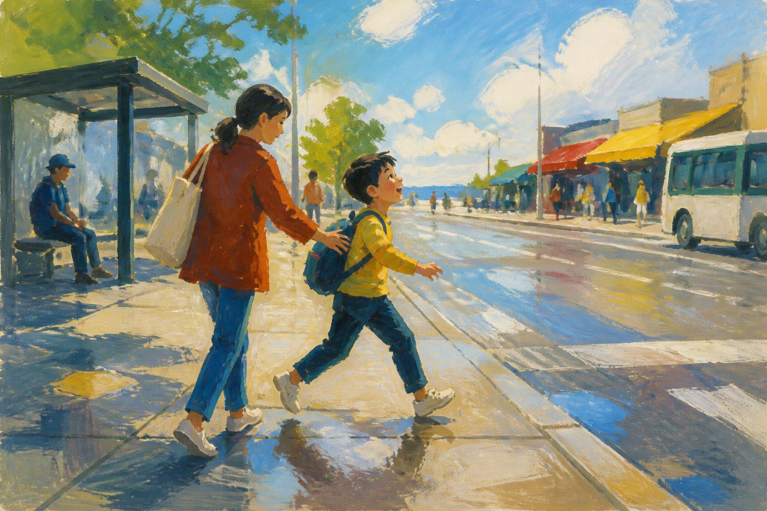 Painterly scene for When Finishing Becomes Avoidance