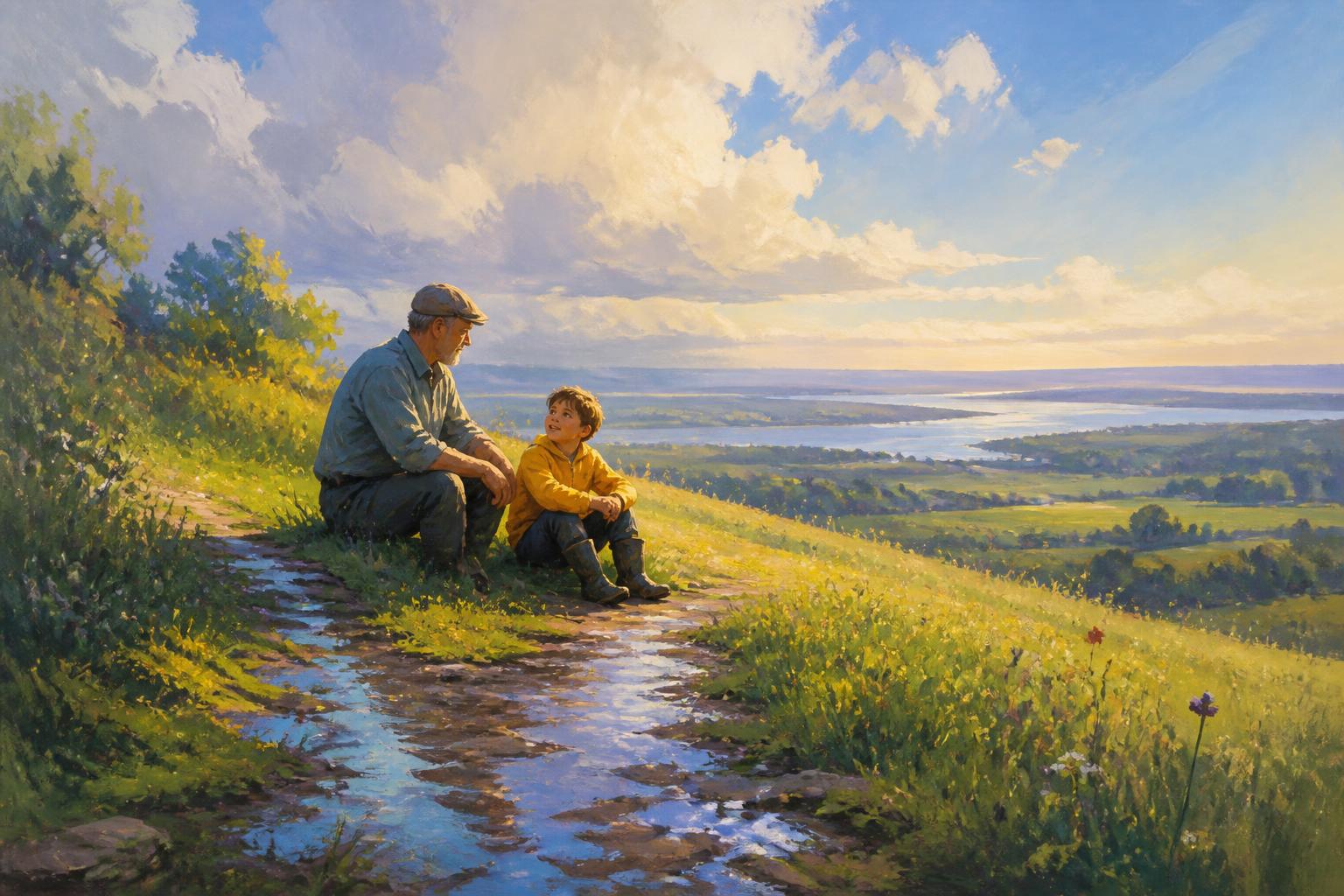 Painterly scene for When Silence Becomes a Score