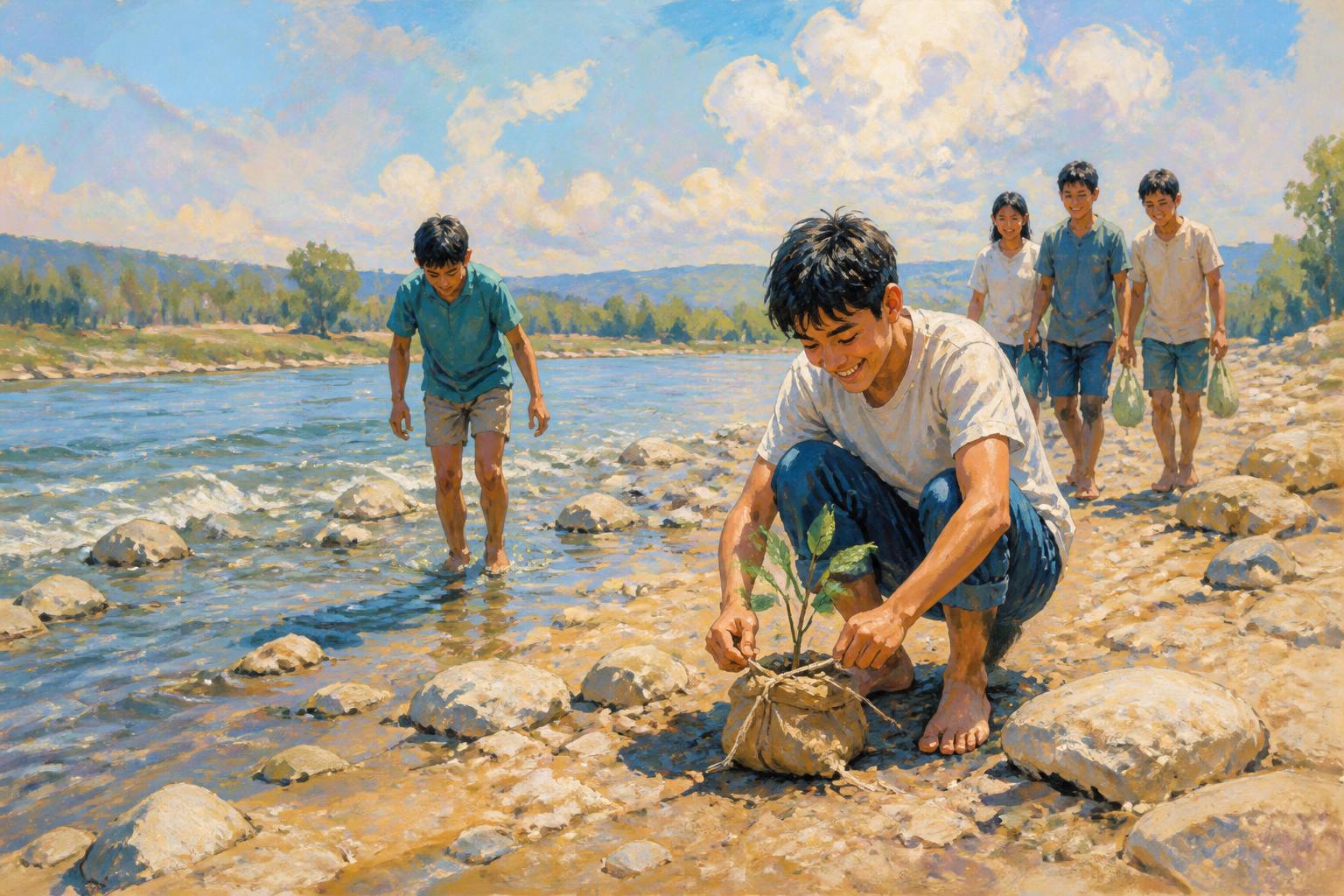 Painterly scene for Run The Small Test