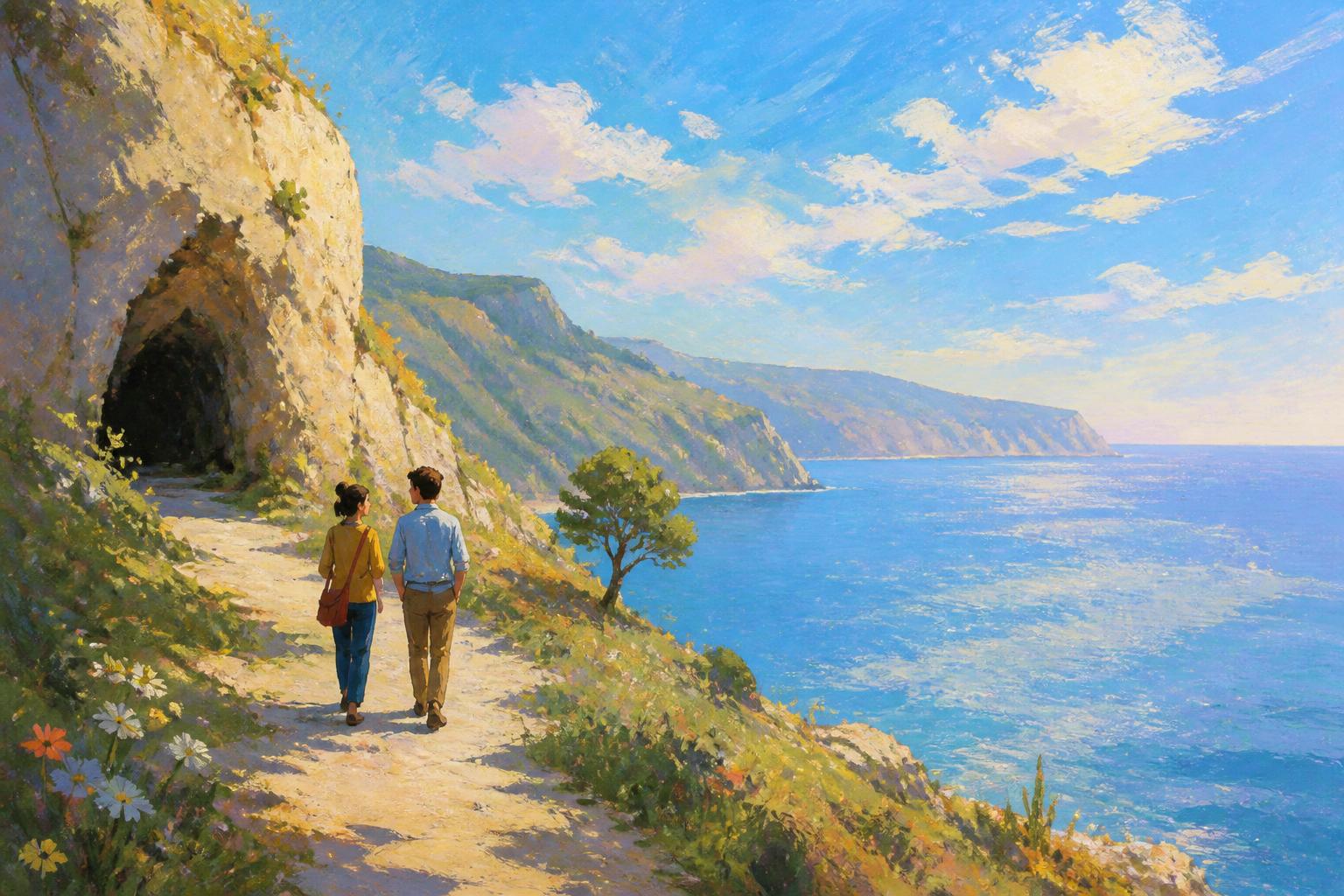 Painterly scene for A Person Before A Principle.