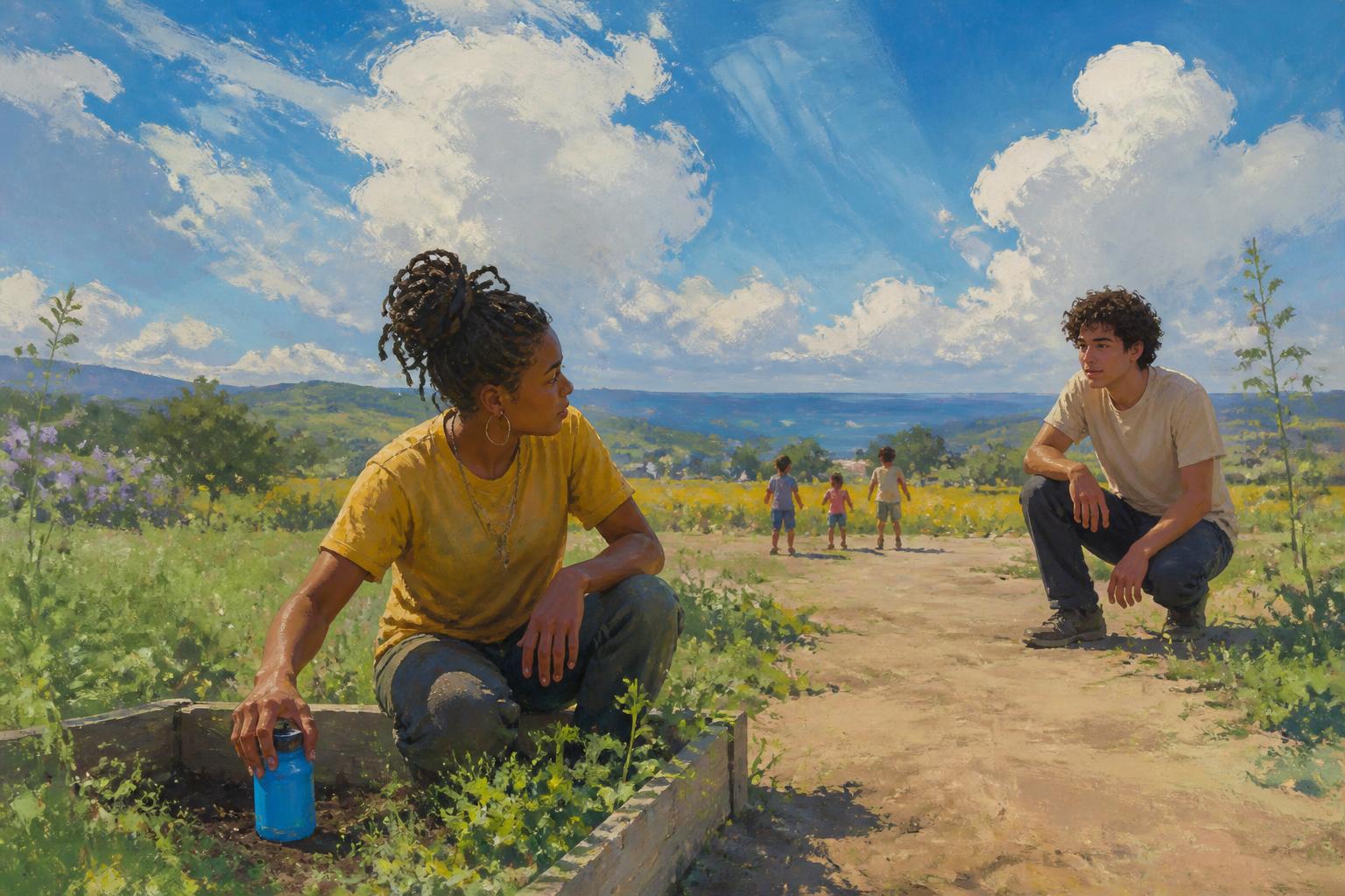 Painterly scene for Names Are Not Understanding