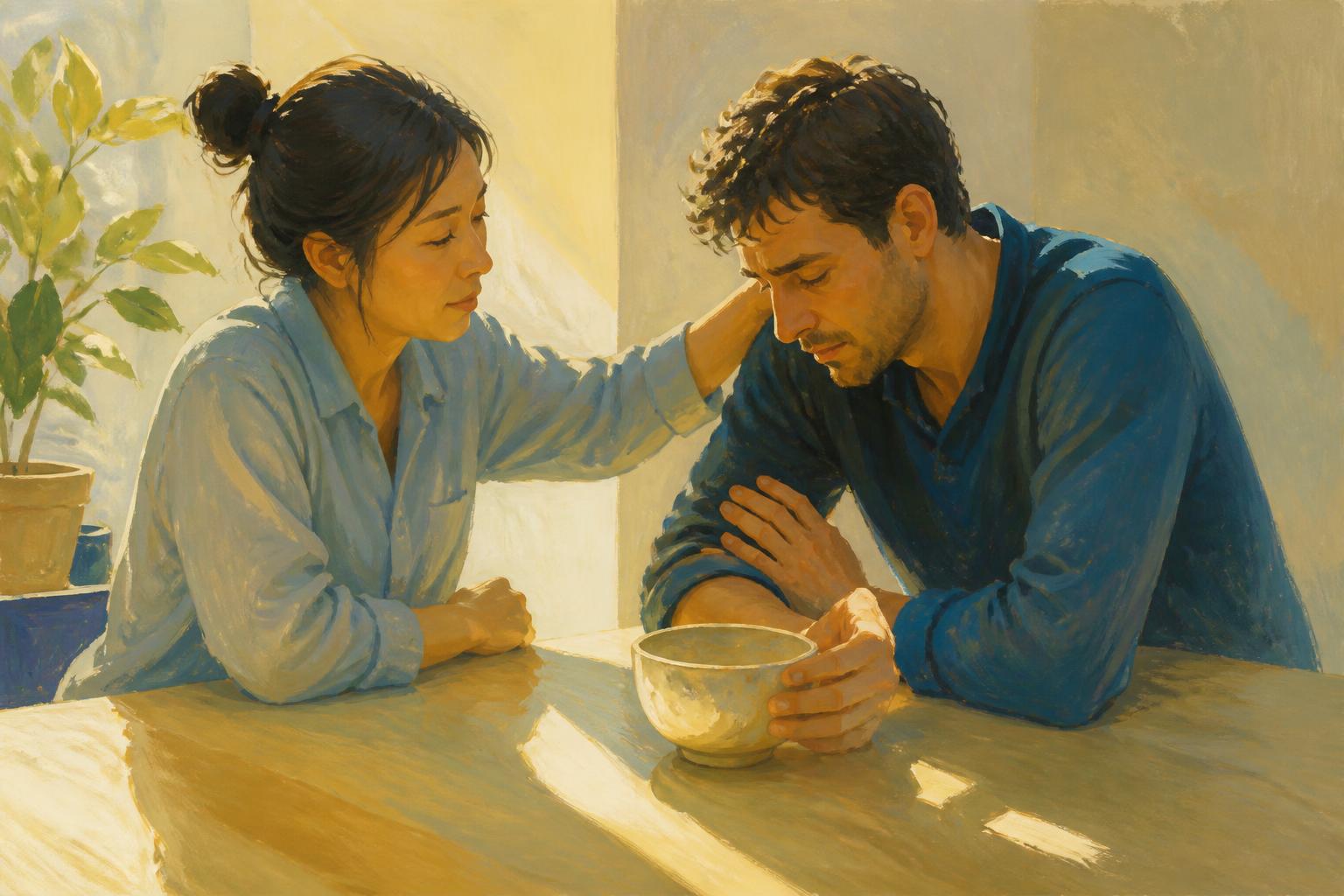 Painterly scene for Judge The Emptiness By What It Touches And What It