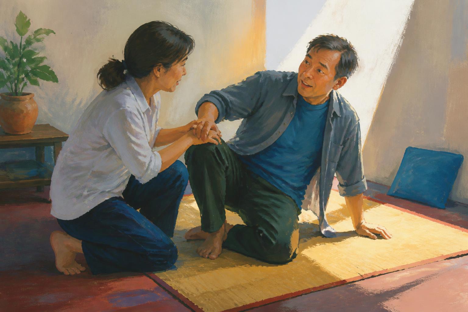 Painterly scene for When Checking Becomes the Trap