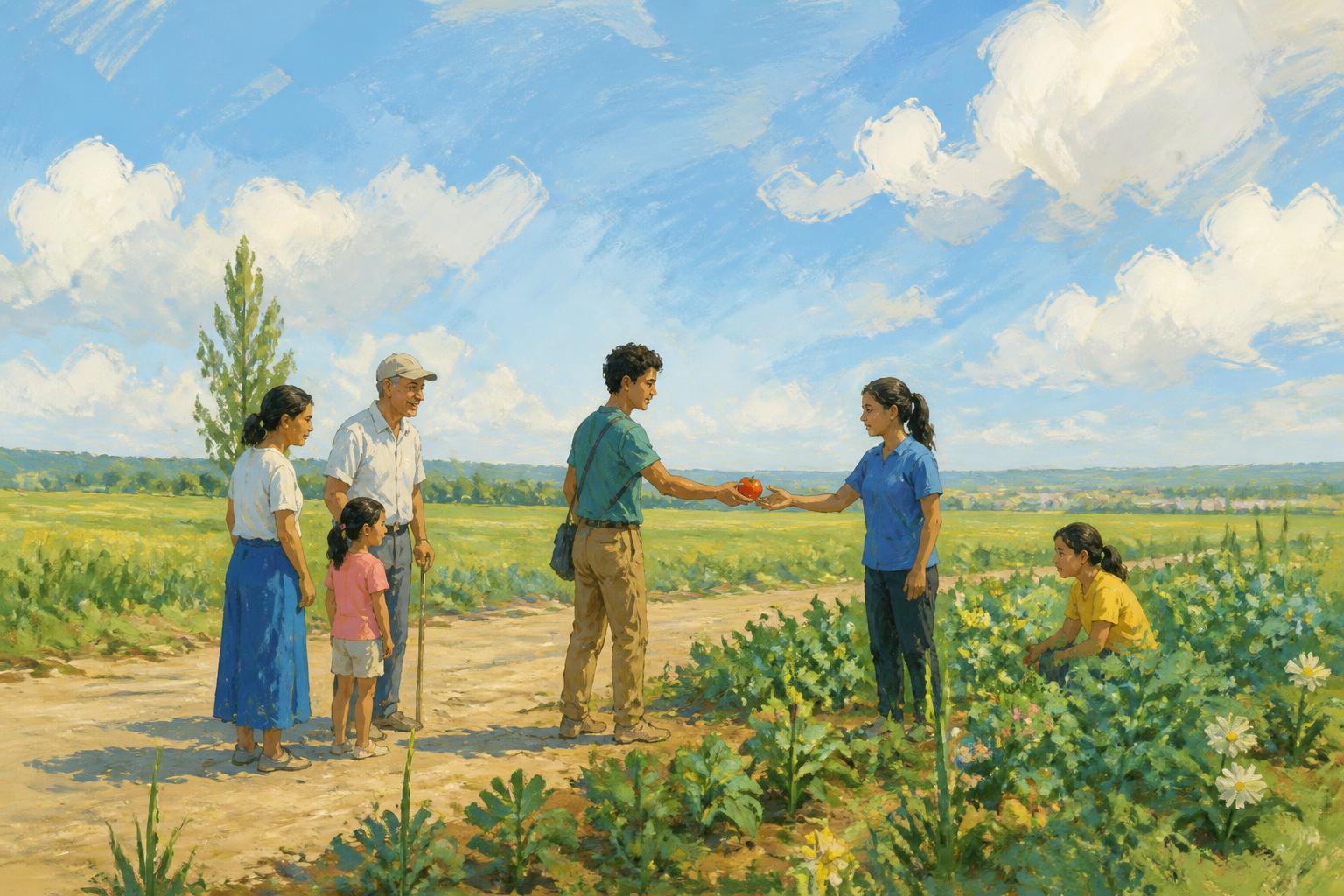 Painterly scene for Silence Needs Good Company