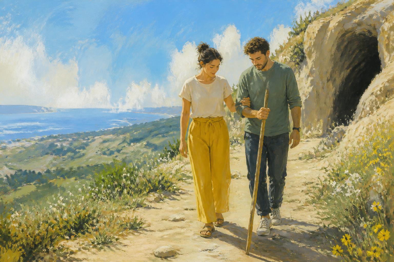 Painterly scene for When Peace Can Be Questioned