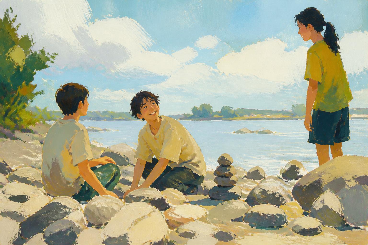 Painterly scene for Do Not Check Alone