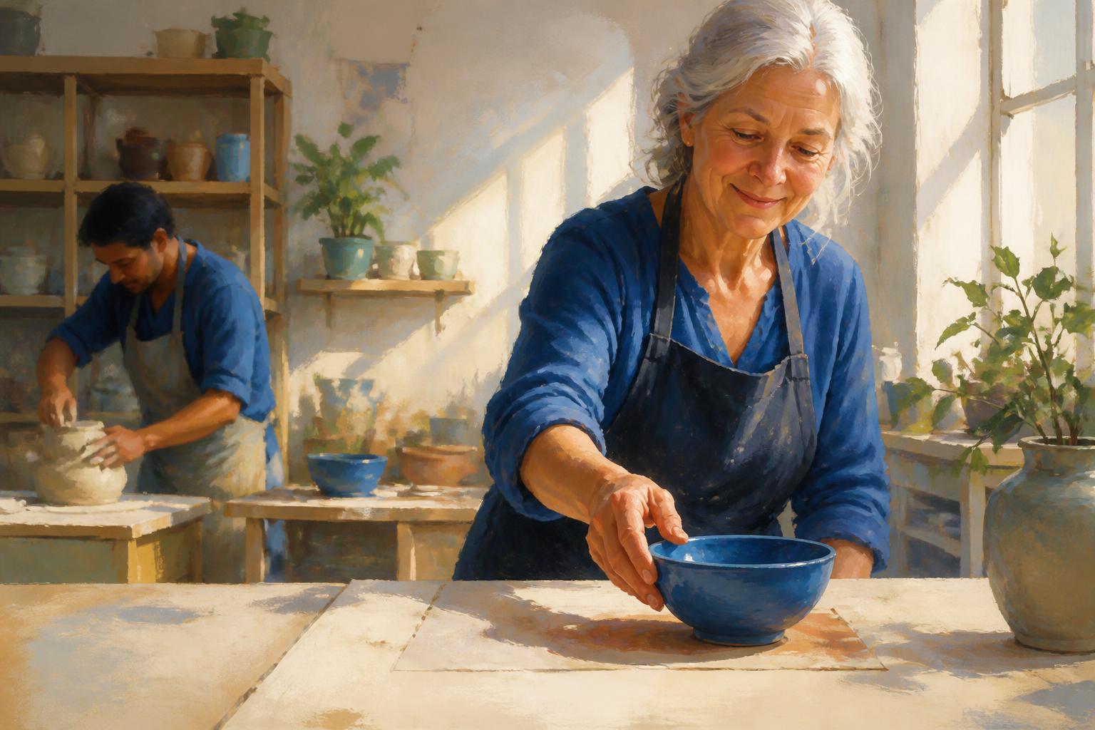 Painterly scene for Contact You May Do Badly