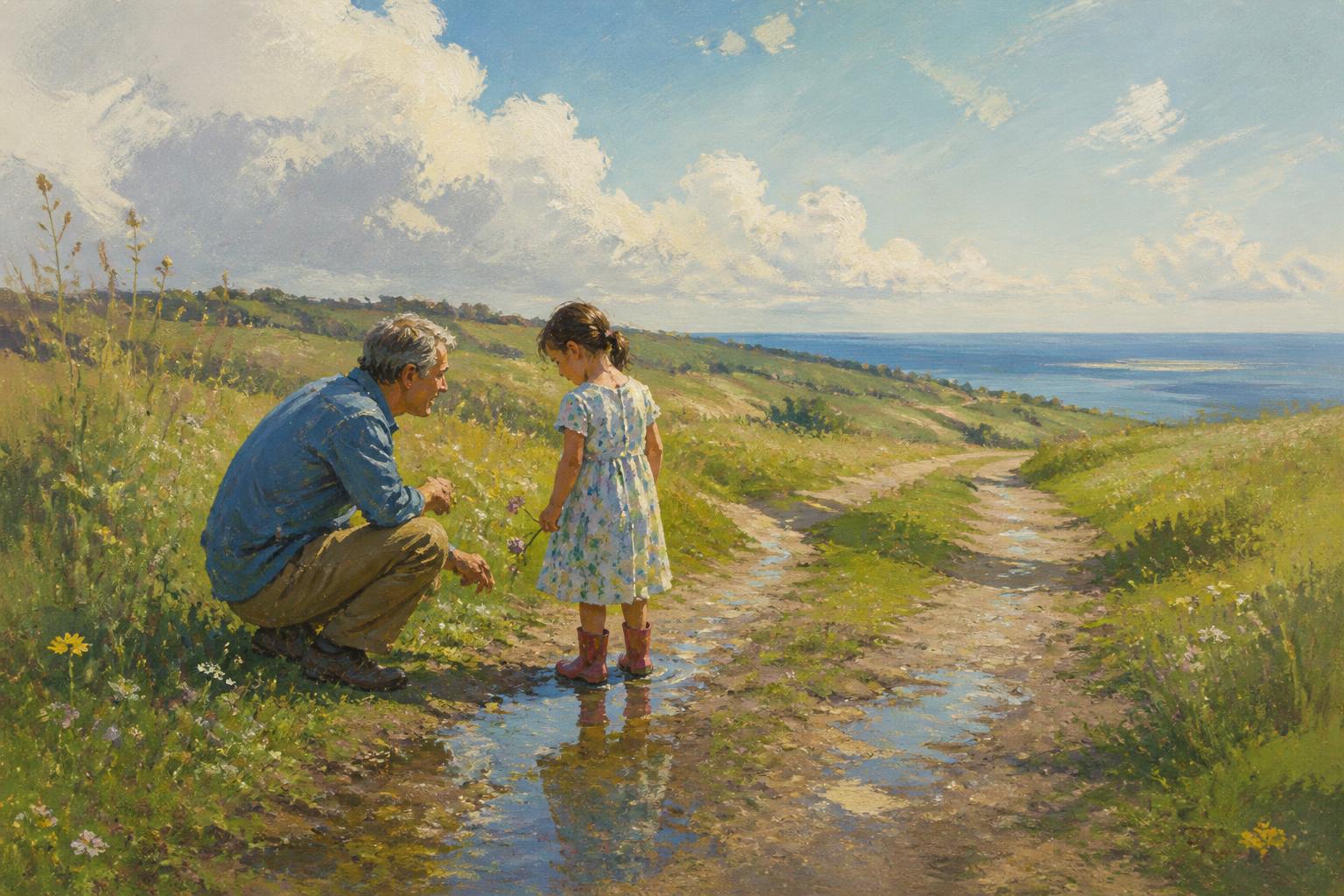 Painterly scene for When Cures Become Burdens