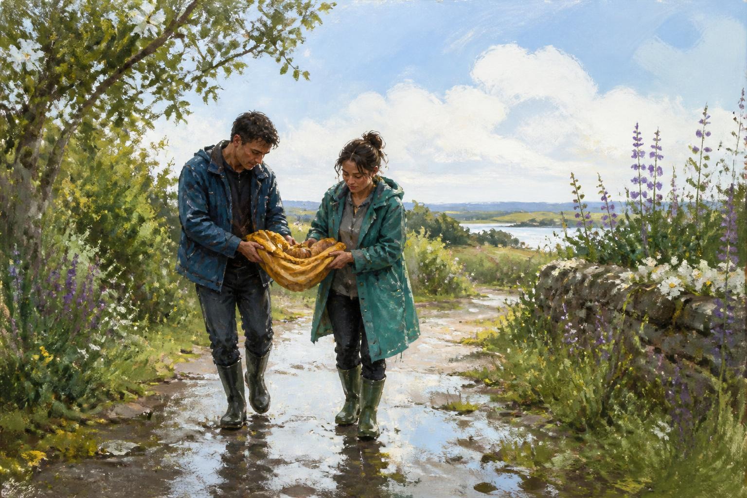 Painterly scene for When Quiet Needs Help