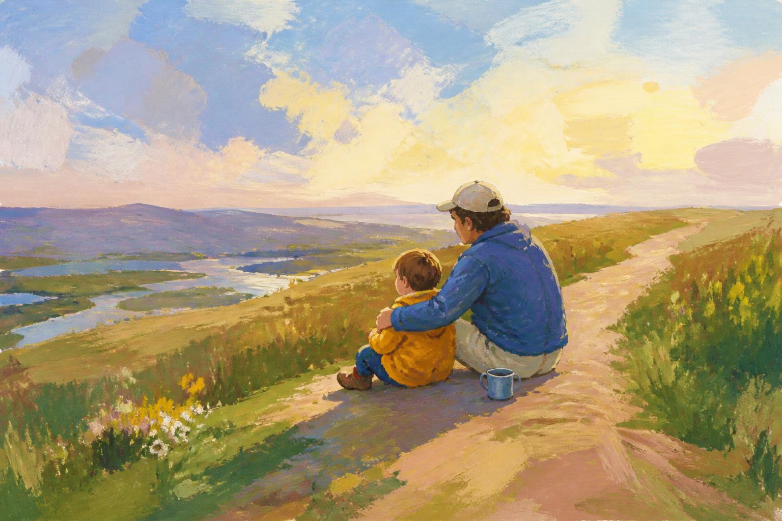 Painterly scene for What If Nothing New Is Ready?