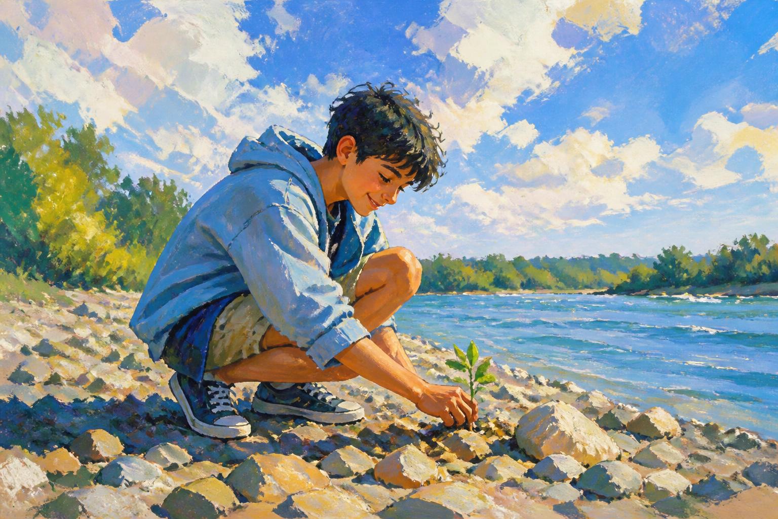 Painterly scene for What Follows A Strong Quiet?