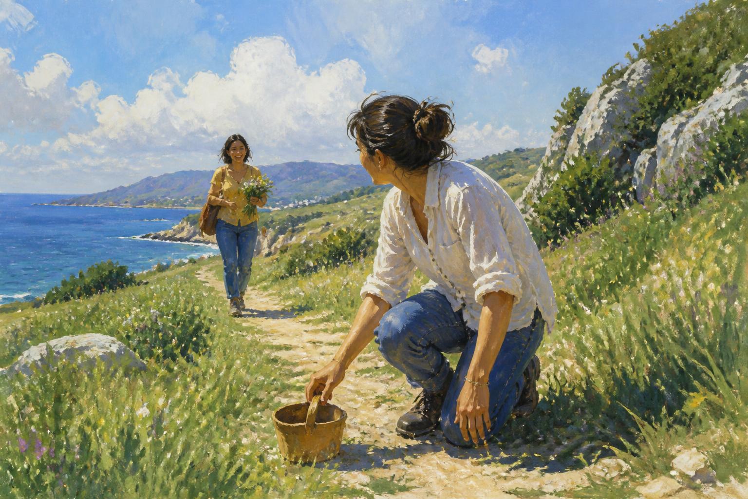 Painterly scene for After Quiet, What Can Still Help?