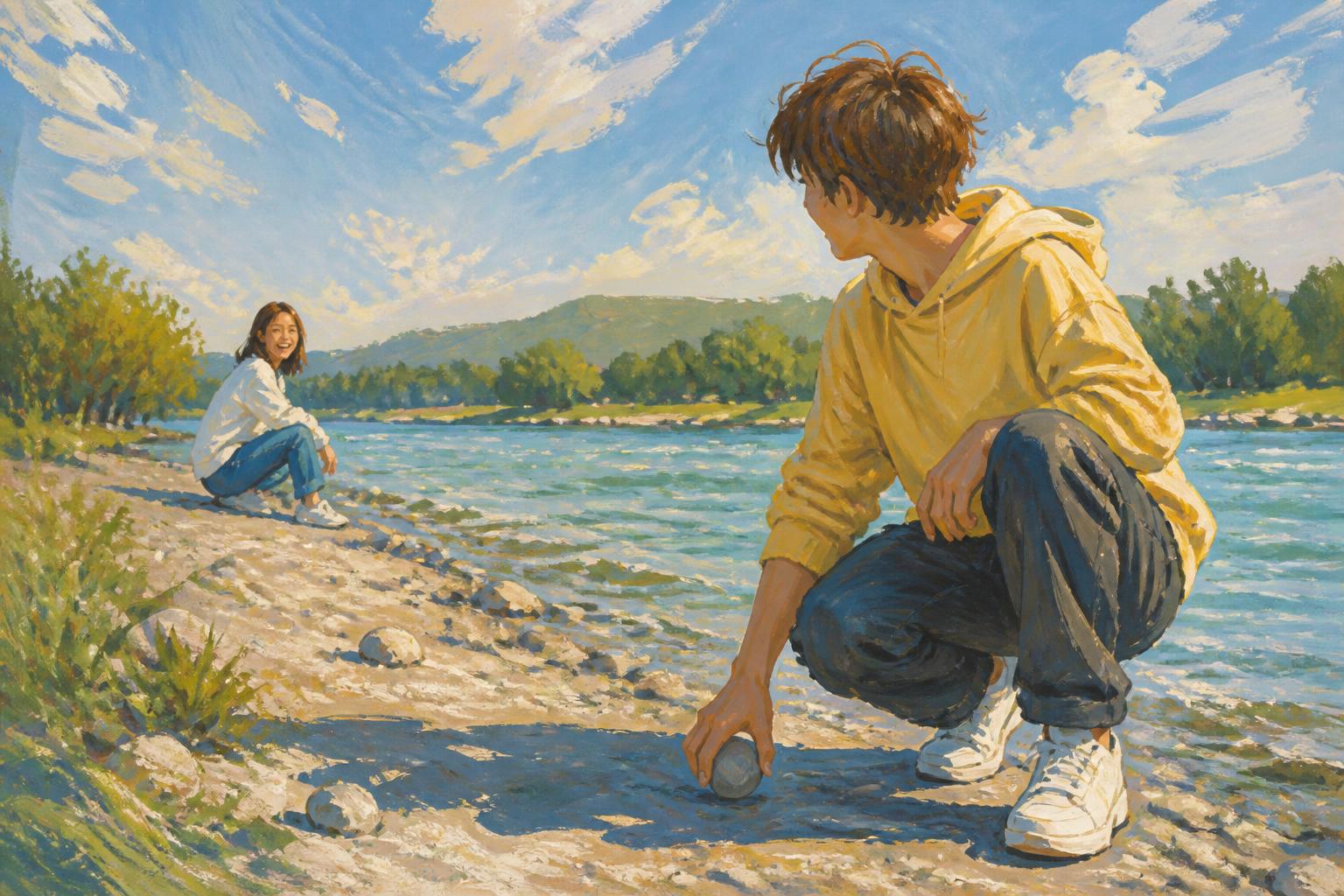 Painterly scene for A Day Of Testing The Quiet