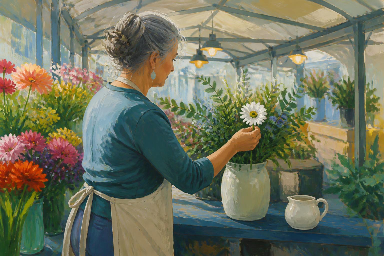 Painterly scene for When A Day Asks For Proof