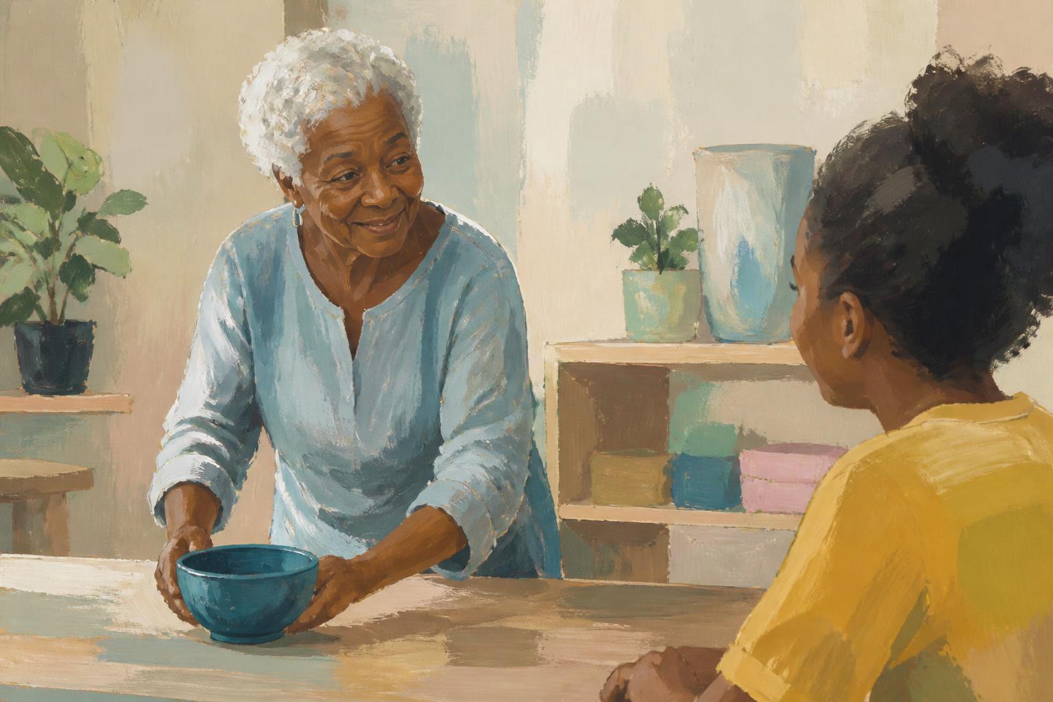 Painterly scene for Correction Must Still Reach Us
