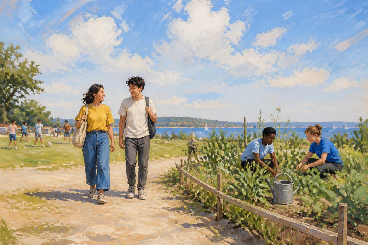 Painterly scene for If staying safe only has a new word for it, you have not yet added safety.