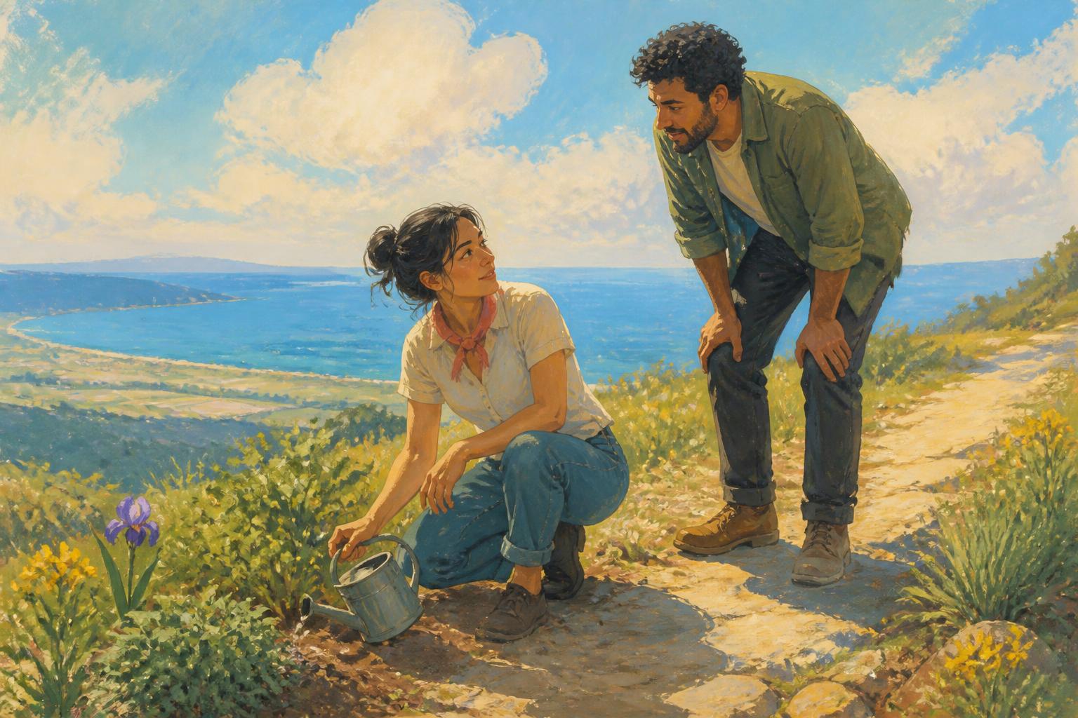 Painterly scene for After quiet, do not rush to say what it proves about you.