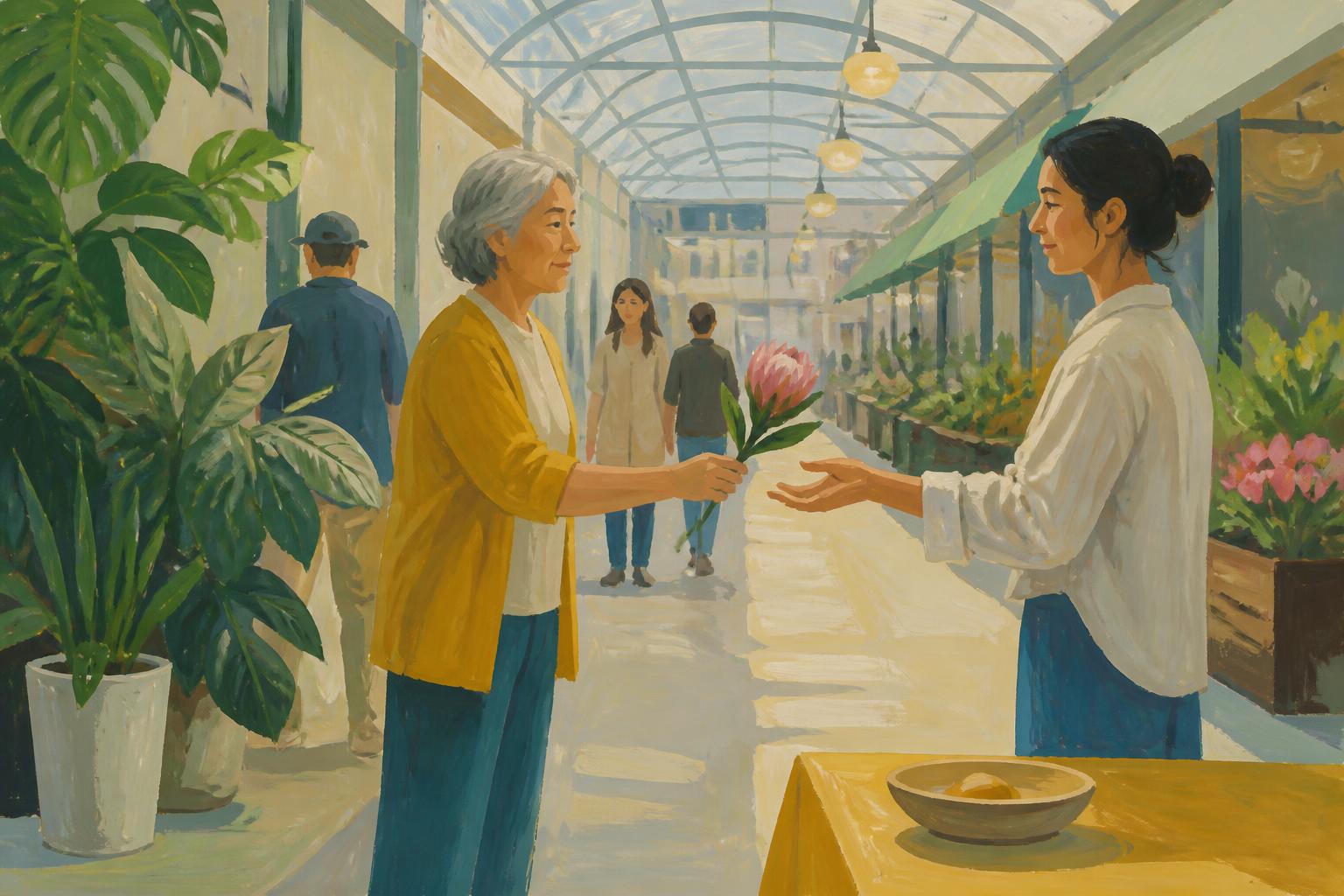 Painterly scene for Love freely, but do not disappear.