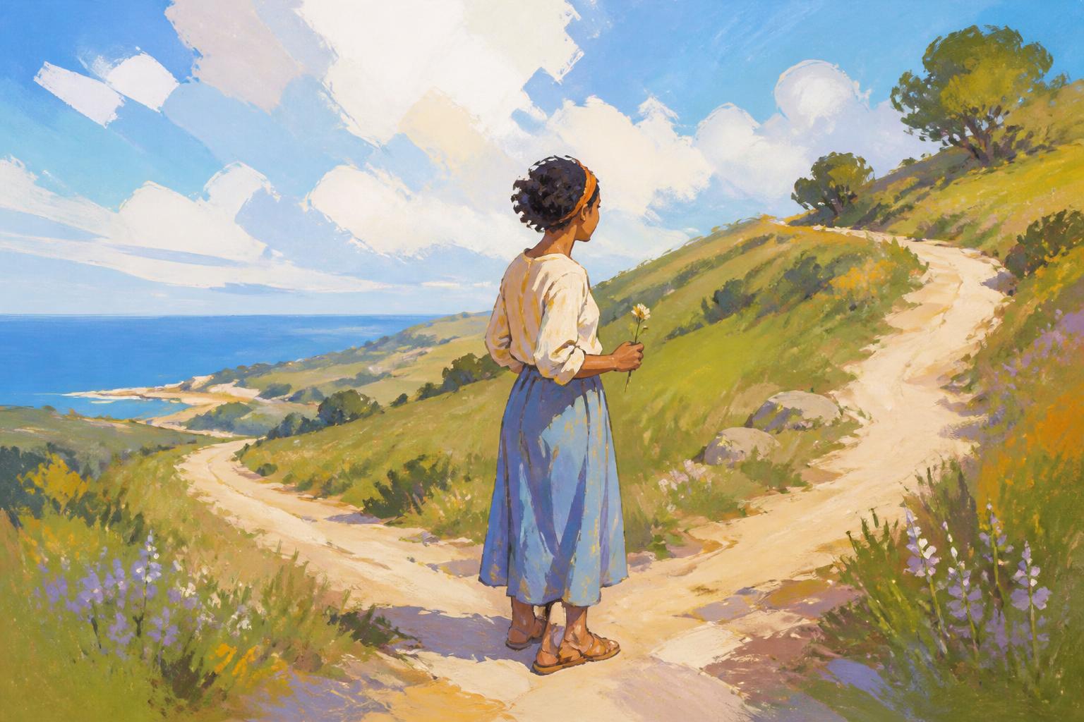 Painterly scene for Love keeps you near enough to be corrected; it does not, by itself, tell you the truth about a person.