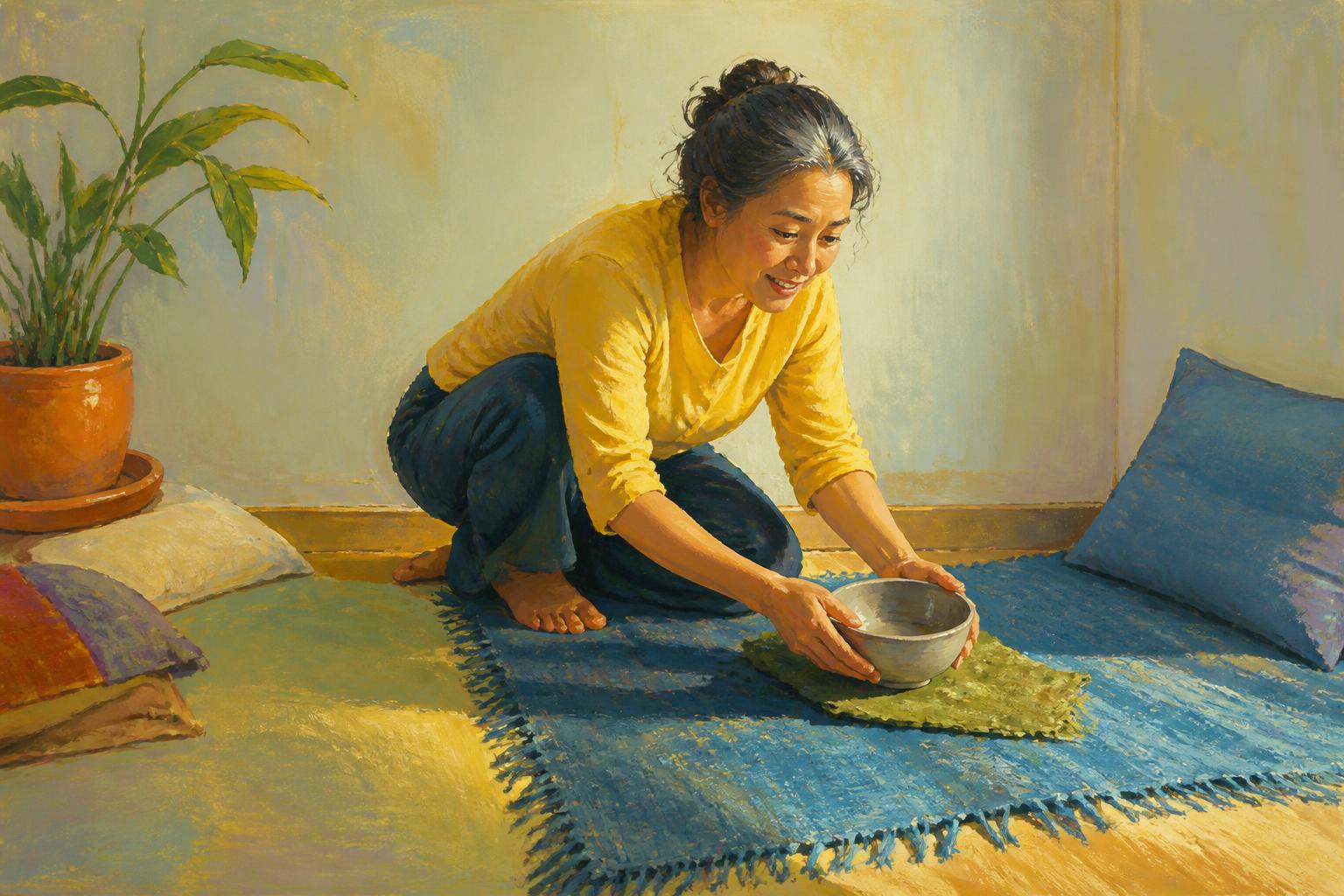 Painterly scene for Do not use quiet to become unreachable.