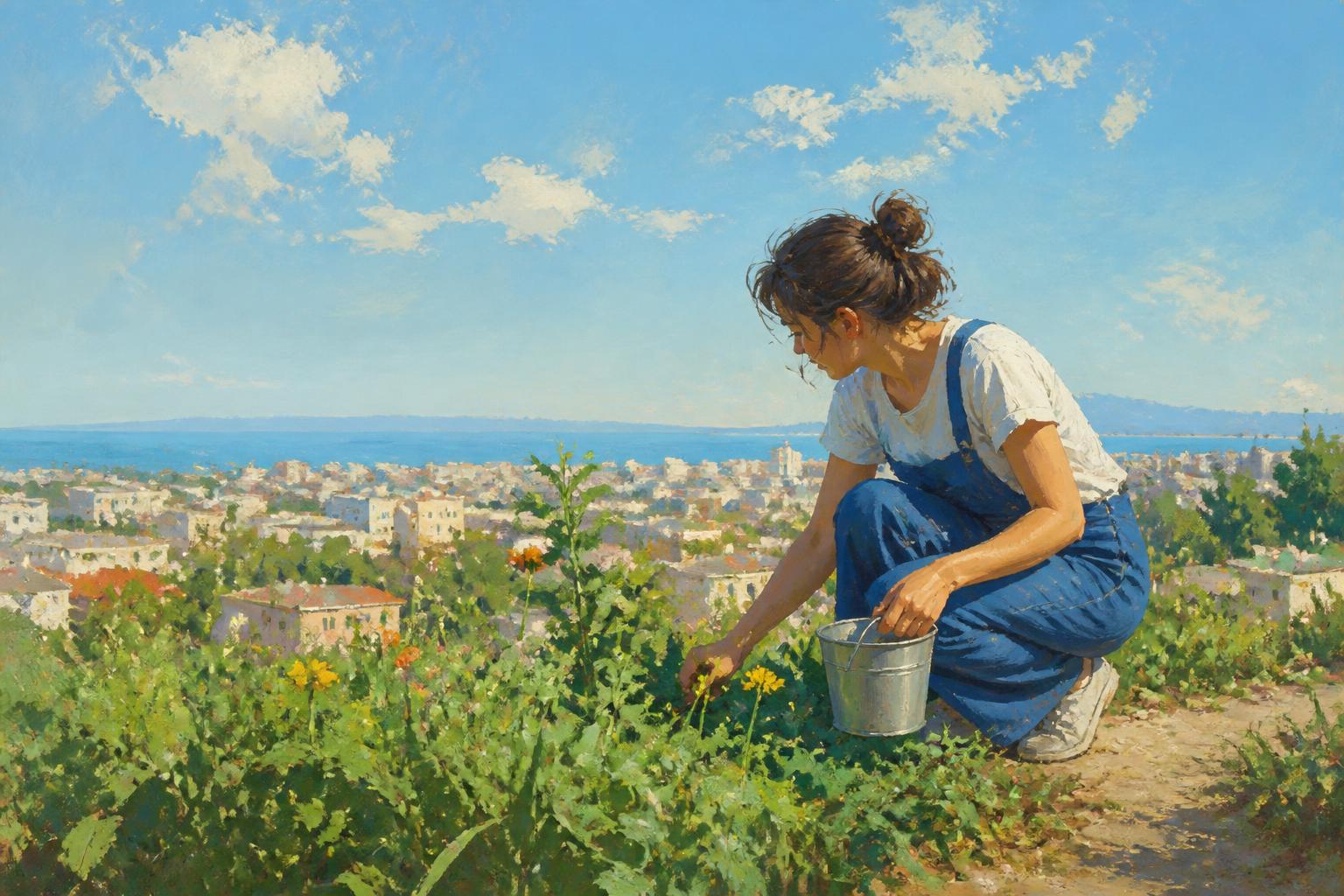 Painterly scene for Do not let a strong experience be its own judge.