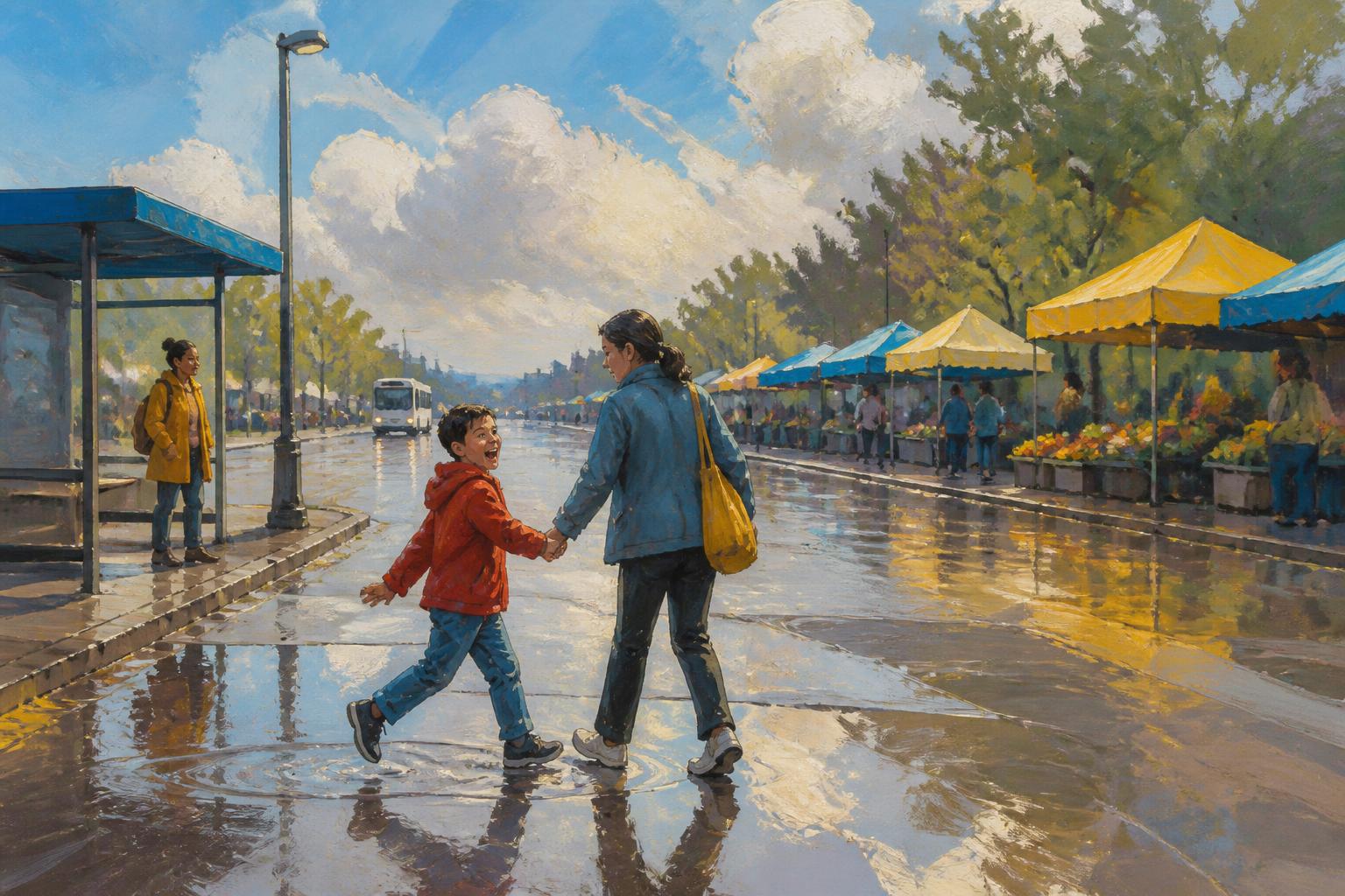 Painterly scene for Do not wait to feel forgiven; give your remorse a repair to follow.