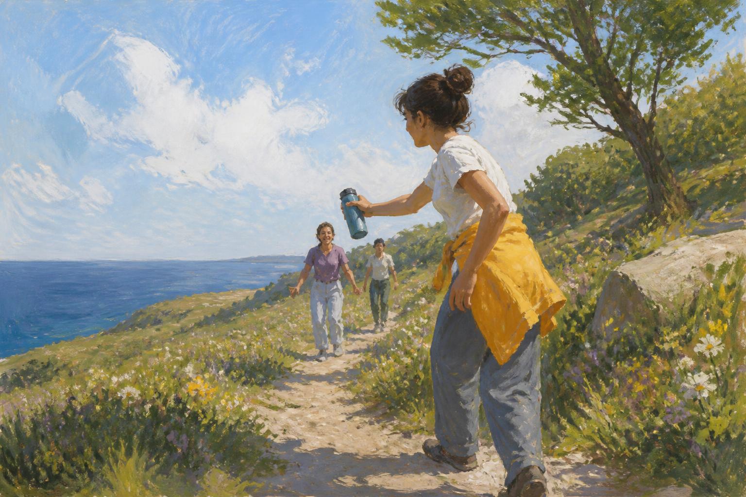 Painterly scene for A private check cannot replace the person, duty, or source that can answer back.