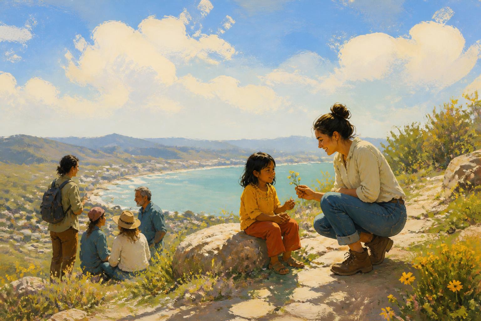 Painterly scene for Do not make quiet prove more than your life can answer for.