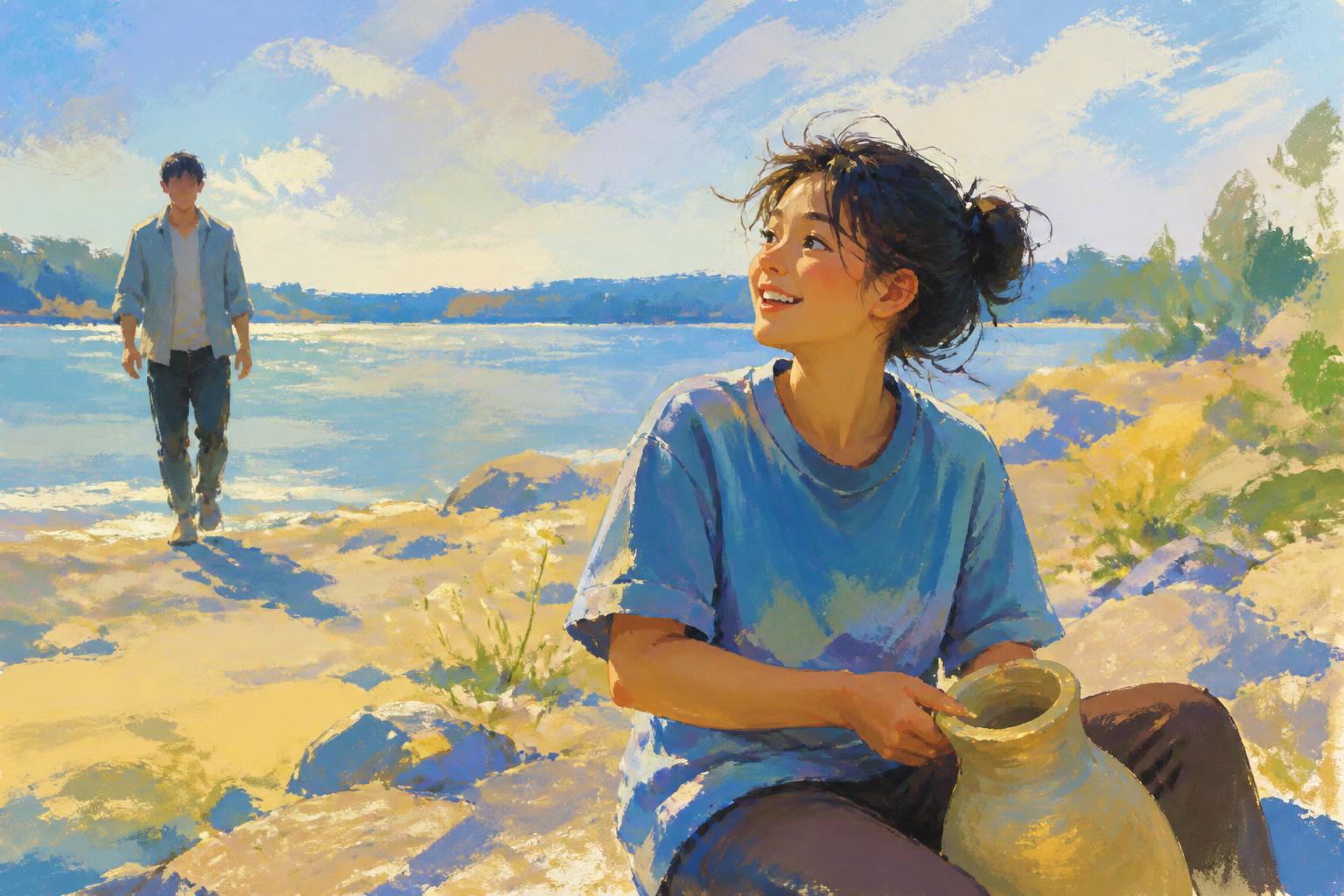 Painterly scene for After a deep quiet, watch one thing: are you easier or harder to reach.