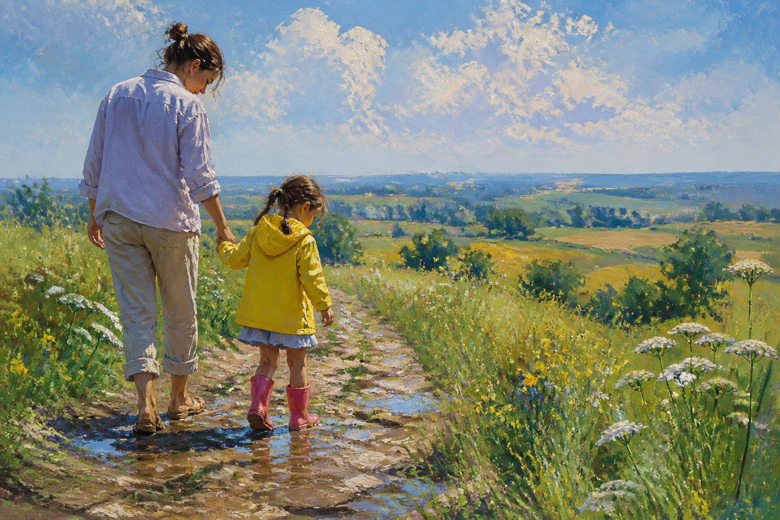 Painterly scene for Love does not predict her; it keeps you answerable to her.