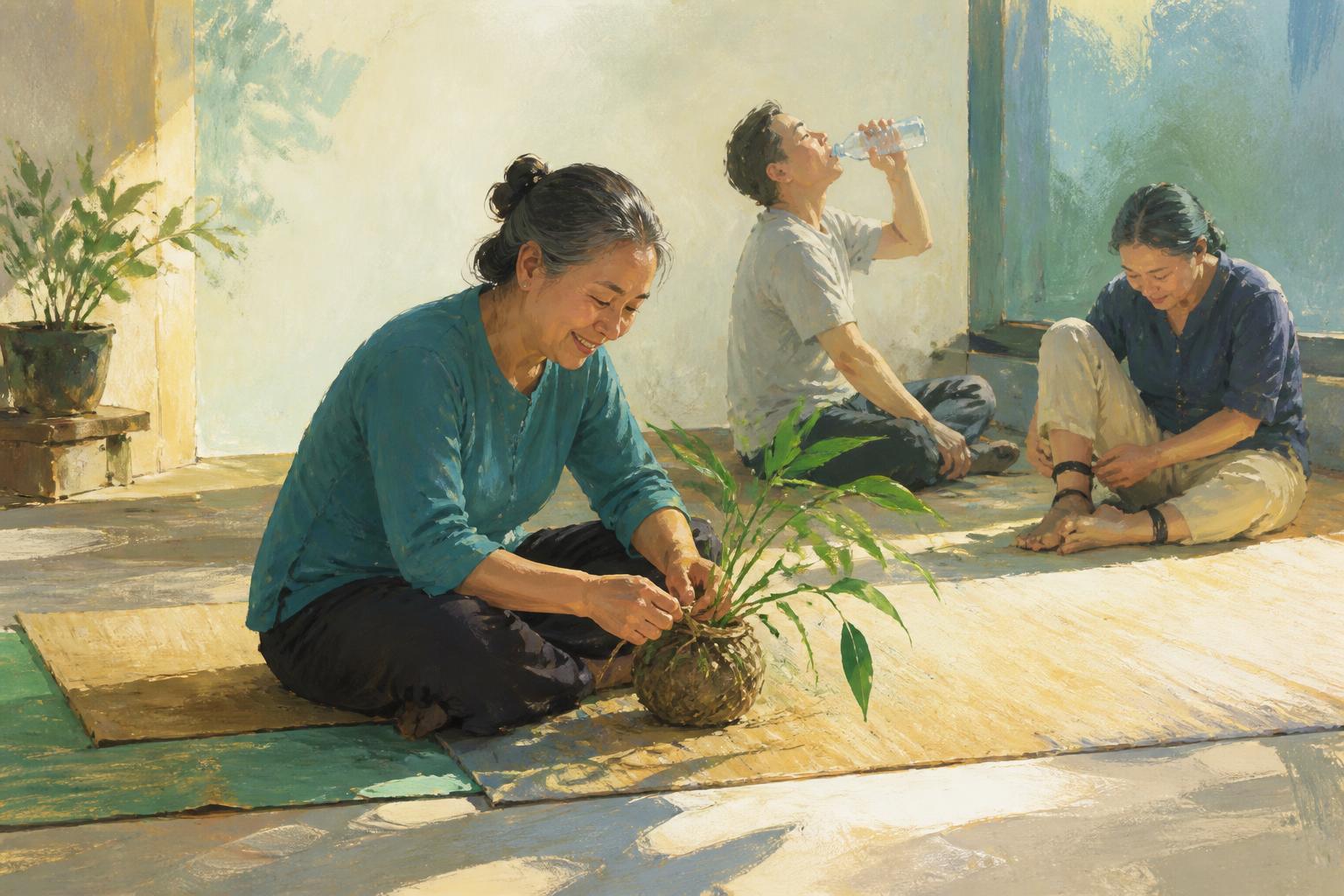 Painterly scene for A teaching is only as good as the way you can test it in a life.