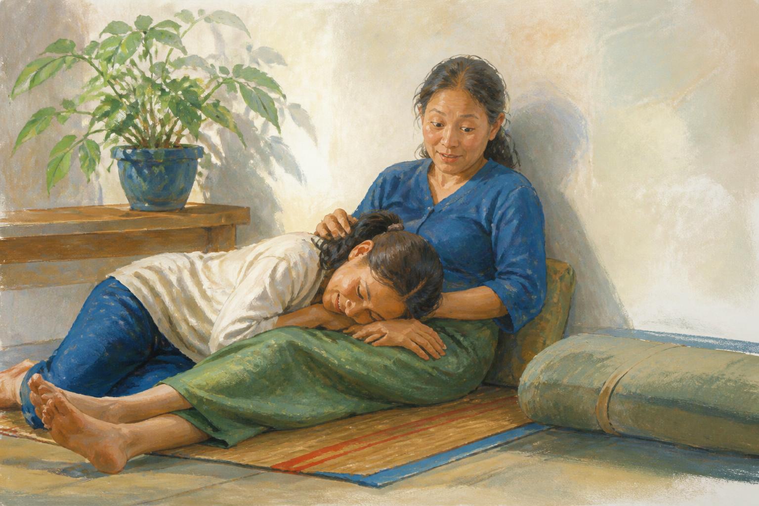 Painterly scene for If staying reachable only helps because everyone needs people, the quiet taught you nothing new.