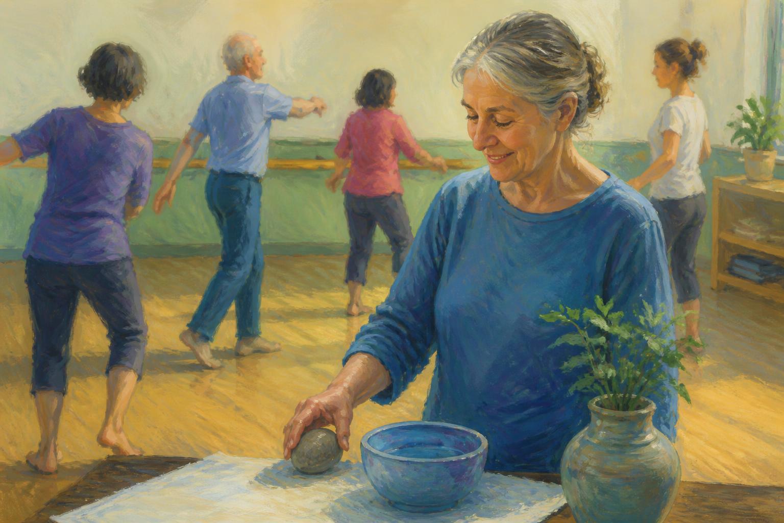 Painterly scene for When quiet feels complete, keep one thing that can correct you.