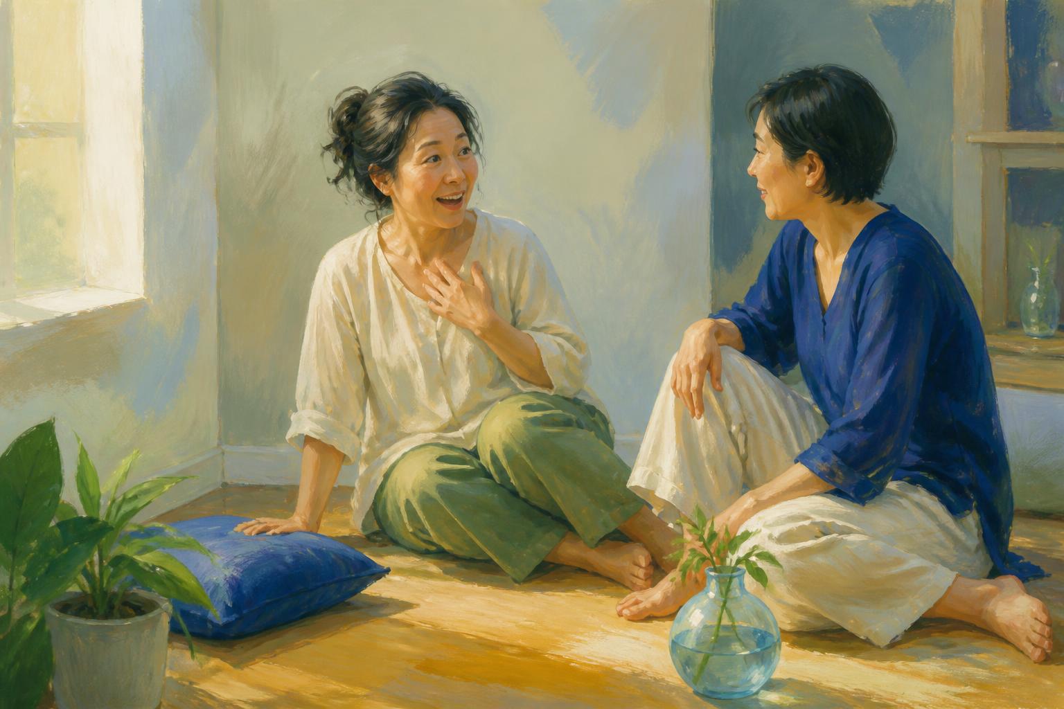 Painterly scene for You do not owe a quiet moment a conclusion.