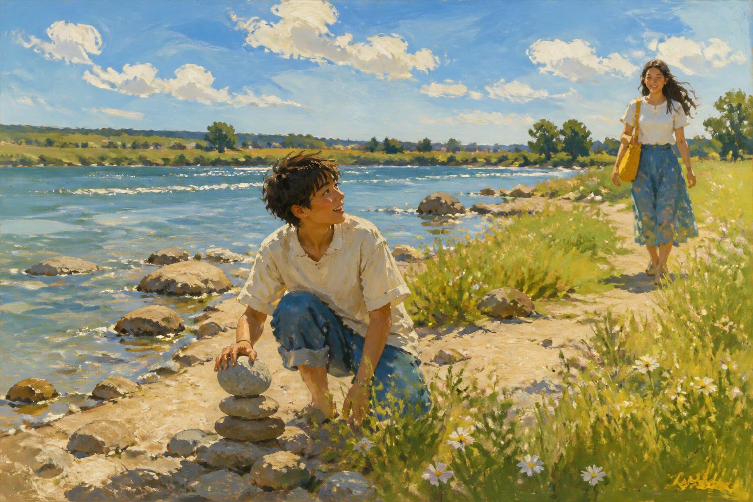 Painterly scene for If you keep refining a private check and never reach a person, the refining has become the hiding.